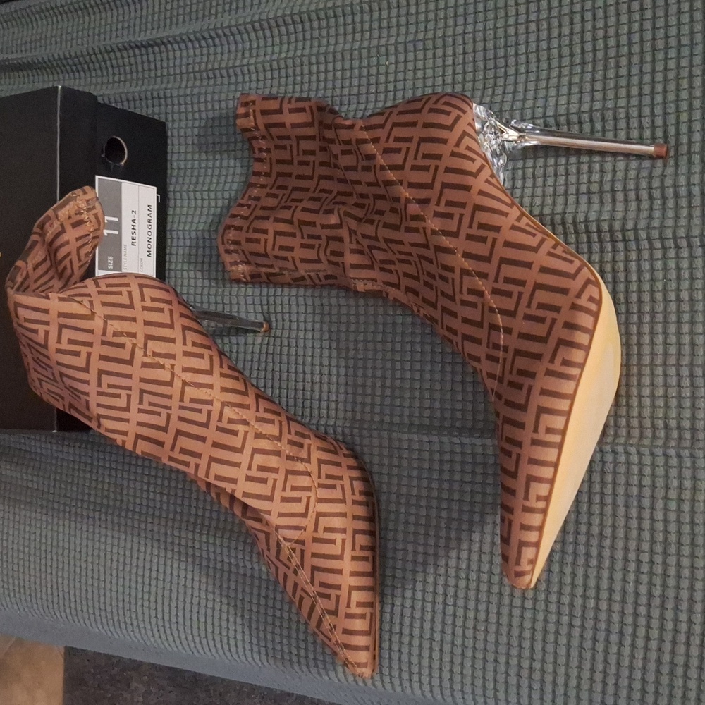 Monogram boot